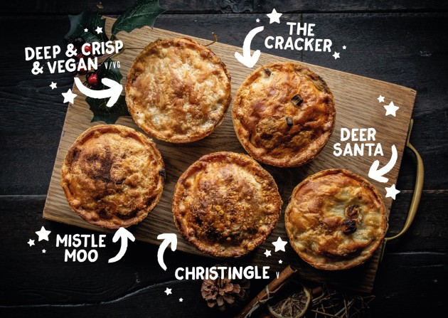 All festive Pieminister pies
